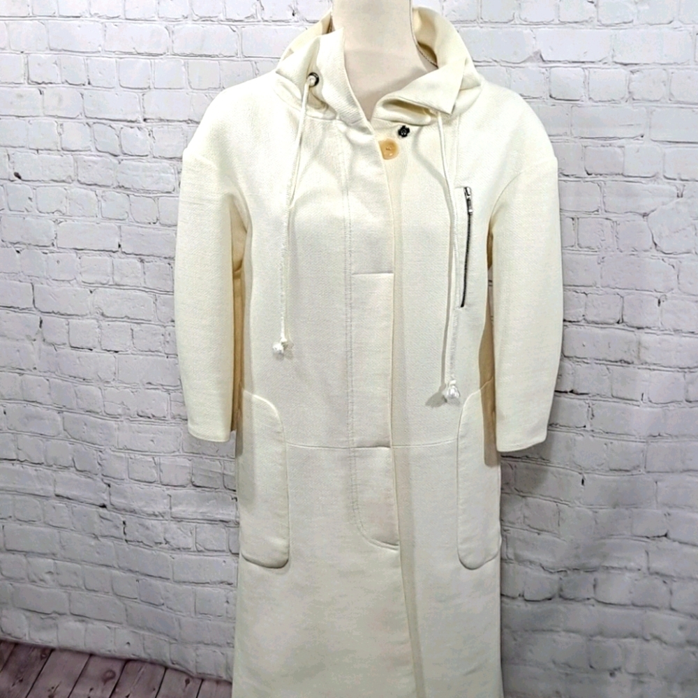 Mint Jodi Arnold Cinch Collar Cream Coat